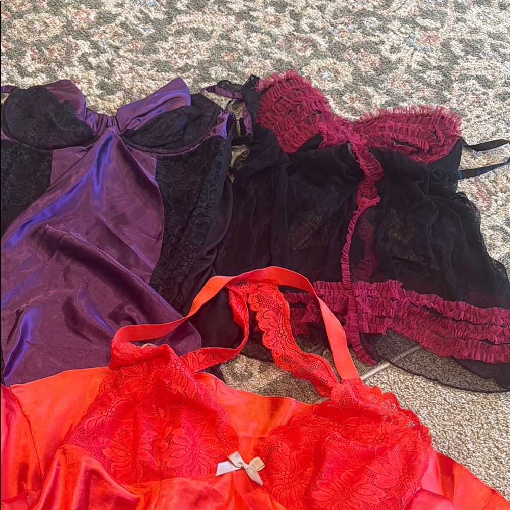 Gorgeous three Jacalyn Bennett one piece lingerie size 18/20 (2X)